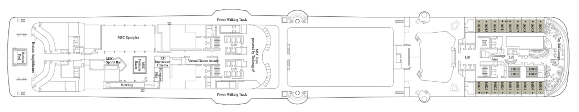 Deck 16 - Great Barrier Reef plan